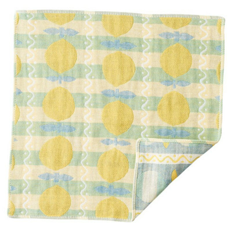 【5個セット】 Pocchi 3重ガーゼハンカチ レモネード 22456304X5 [▲][AS]