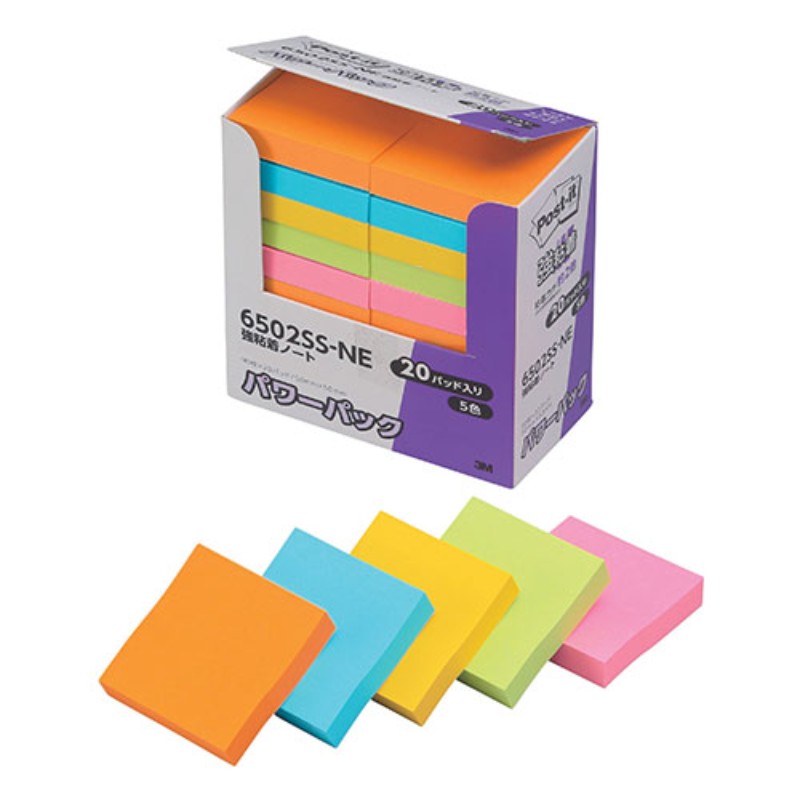 3M Post-it |XgCbg Sm[g p[pbN 5F 3M-6502SS-NE [][AS]