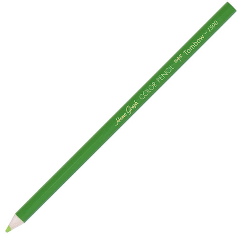 【1ダース(12本)×5セット】 トンボ鉛筆 色鉛筆 1500単色 きみどり Tombow-1500-06X5 文具 筆記用具 [▲][AS]