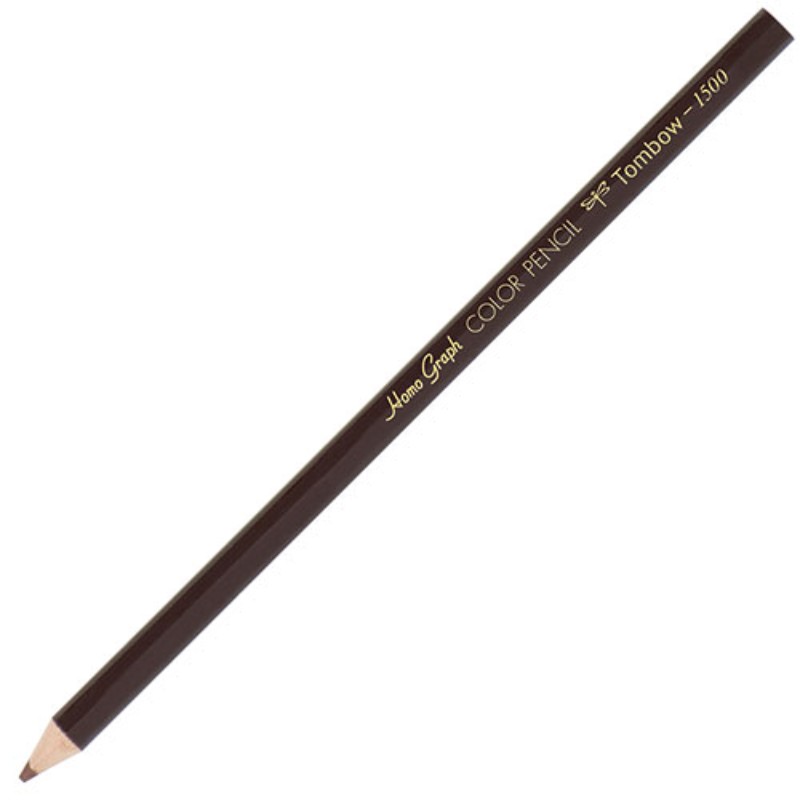 【1ダース(12本)×5セット】 トンボ鉛筆 色鉛筆 1500単色 ちゃいろ Tombow-1500-31X5 文具 筆記用具 [▲][AS]