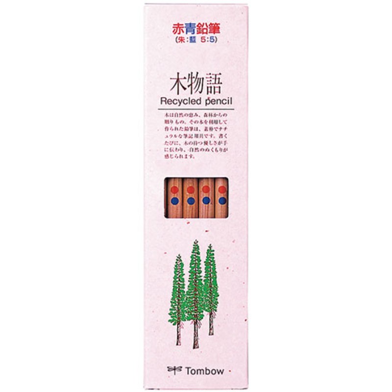 Other - トンボ鉛筆 赤青鉛筆 木物語(朱藍) 1ダース(12本) Tombow-CV-REAVP 文具 筆記用具 [▲][AS]