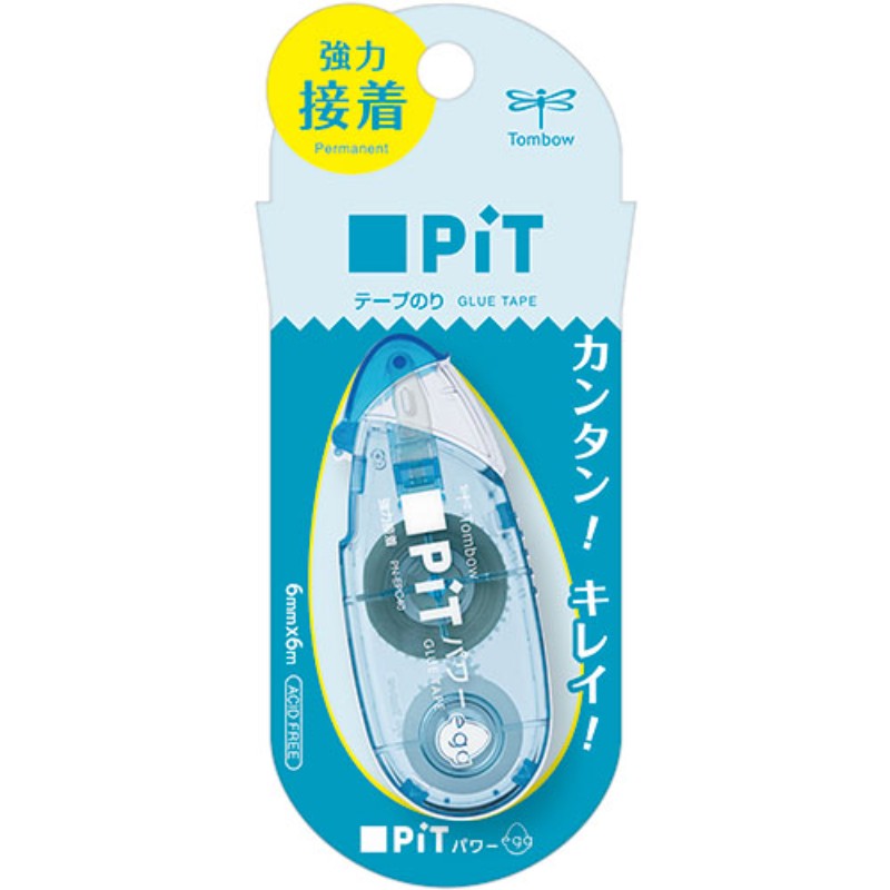Paste - トンボ鉛筆 テープのり ピット パワーエッグ ソーダ Tombow-PN-EPC40 文具 筆記用具 [▲][AS]