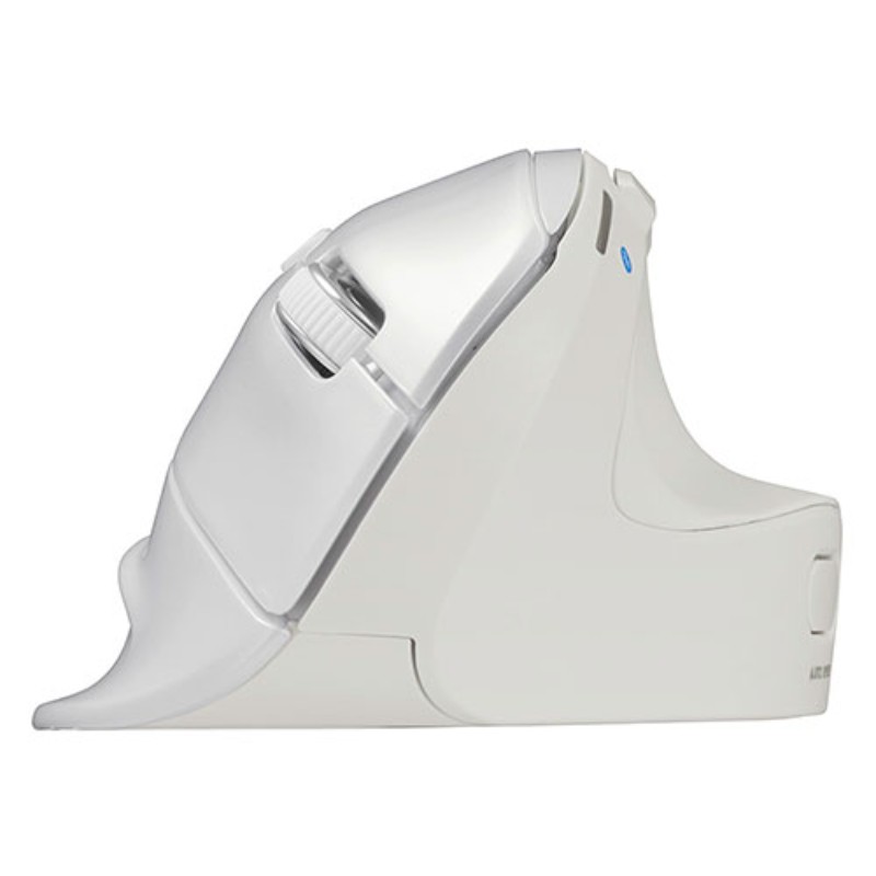 Digio デジオ 高速スクロール Bluetooth5.0 エルゴノミクス5ボタン BlueLEDマウス ホワイト MUS-BKF177W [▲][AS]