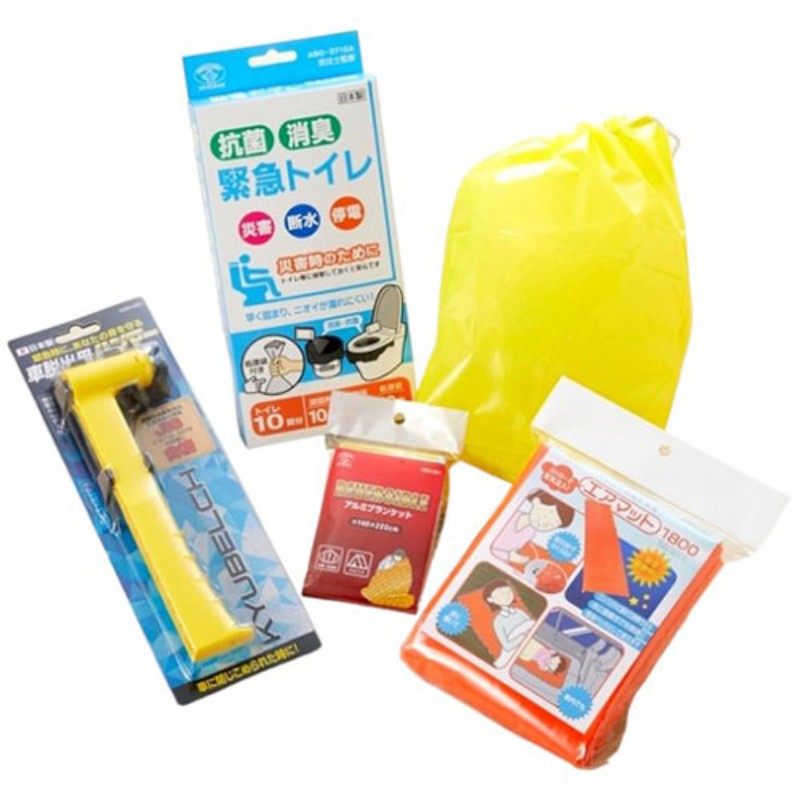 スマイルキッズ 車載用防災セット(ポーチ付) ABO-990 防災用品 [▲][AS]