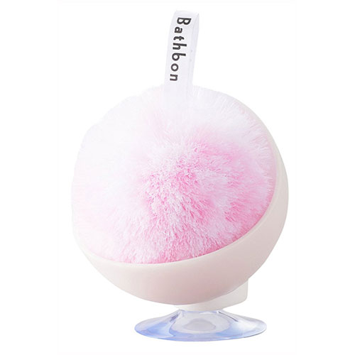 【5セット】まとめ買い 山崎産業 バスボンくん 洗面台スッキリポンポン抗菌ケース付 ピンク MMT78803X5 [▲][AS]