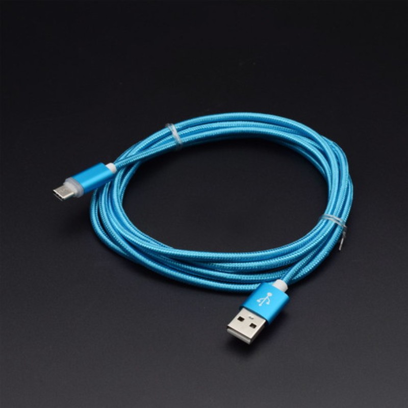 【5個セット】 日本トラストテクノロジー Type-C充電おしらせケーブル 2m ブルー JTINDTC-2M-BLX5 [▲][AS]