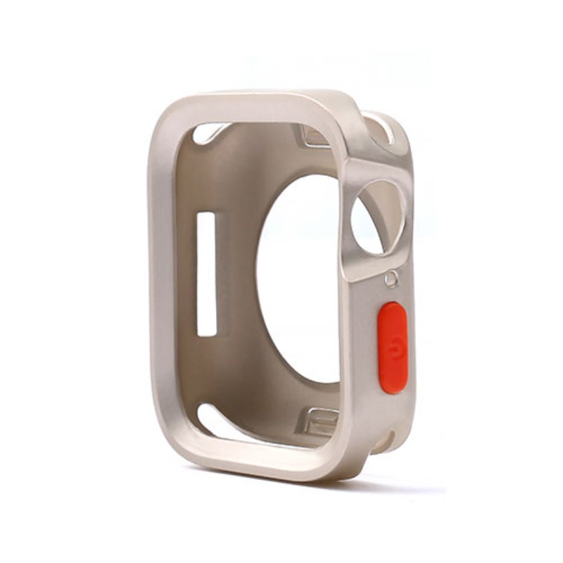 WEARPLANET ウェアプラネット FLUFFY POT ソフトケース for Apple Watch 45/44mm マット スターライト WP26953 [▲][AS]