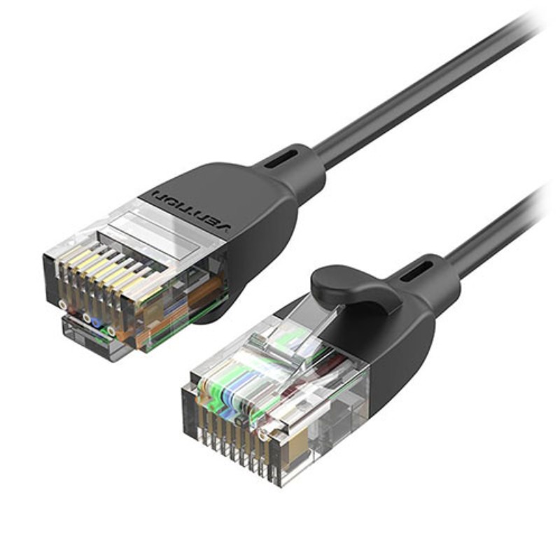VENTION CAT6a UTP LANケーブル スリム&ポータブル 5m Black IB-4571 [▲][AS]