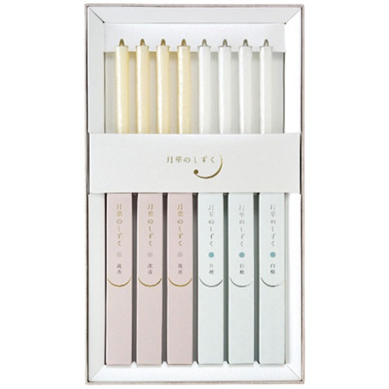 カメヤマ 月華のしずく 線香・ローソクセット 7365-079 [▲][AS]