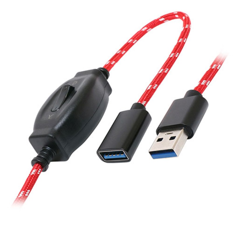 ߥ襷 ON OFFåUSBĹ֥ 1.5m USB-EXS3015/RD [][AS]