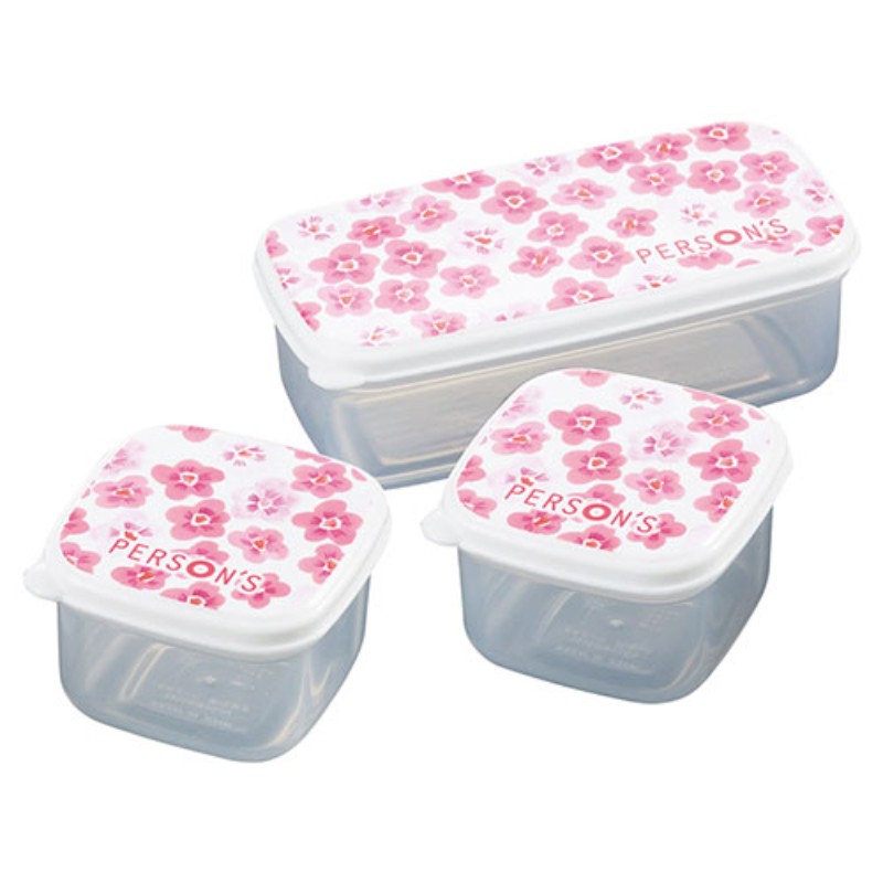 パーソンズフローラル シールウェア3pcs 22356204 保存容器 [▲][AS]
