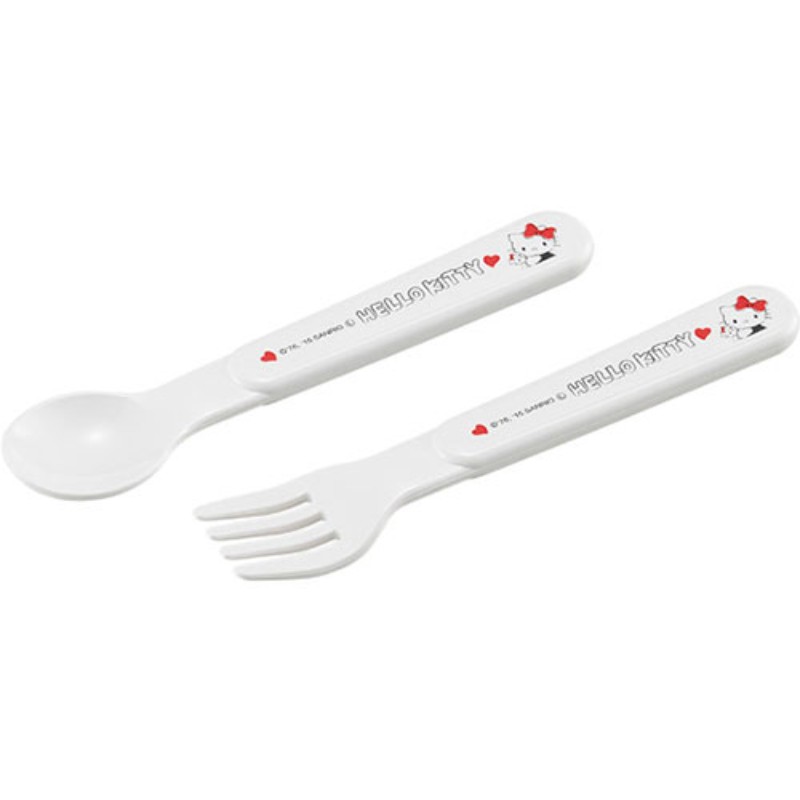 【5セット】 オーエスケー ハローキティ スプーン・フォークセット SF-27KTX5 カトラリー 子供用 [▲][AS]