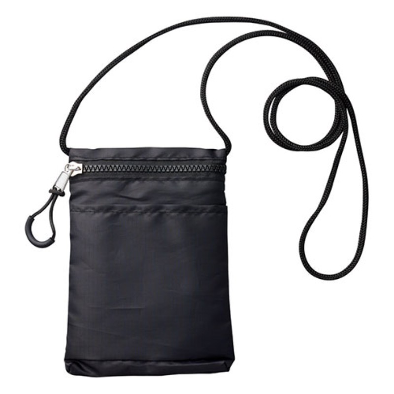 デービッド・ヒックス スマホサコッシュ ファスナー開閉式・前面オープンポケット×1室・ショルダー紐着脱不可 ブラック K50110928 [▲][AS]