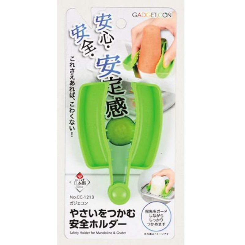 特長ガジェコン やさいをつかむ安全ホルダー仕様製品サイズ(約) : 70×100×30mm 製品重量(約) : 22g 耐熱温度 : 80℃素材 : ABS樹脂生産国 : 日本備考※メーカー取り寄せ商品となりますので、ご注文後の注文キャンセルはお承りできません。※メーカー取り寄せ商品となりますので、返品交換は一切お受けいたしかねます。ただし初期不良の場合でメーカーに在庫が確認できる場合は交換にて対応致します。※商品開梱後は組み立てやご使用の前に、コンディション・付属品類が揃っていることをご確認ください。 お客様の都合による返品・交換はお受けできませんので、ご注意ください。※掲載商品は、メーカー都合により予告無く仕様を変更（商品名やパッケージを含む）する場合があります。そのため、掲載内容（商品名・商品説明・商品画像等）はお届けする品物と異なる場合がございます。※メーカー取り寄せ商品となりますので、メーカー欠品の場合はご注文をキャンセルさせていただきます。あらかじめご了承ください。※取り寄せ品のため納期が前後する場合がございます。あらかじめご了承下さい。