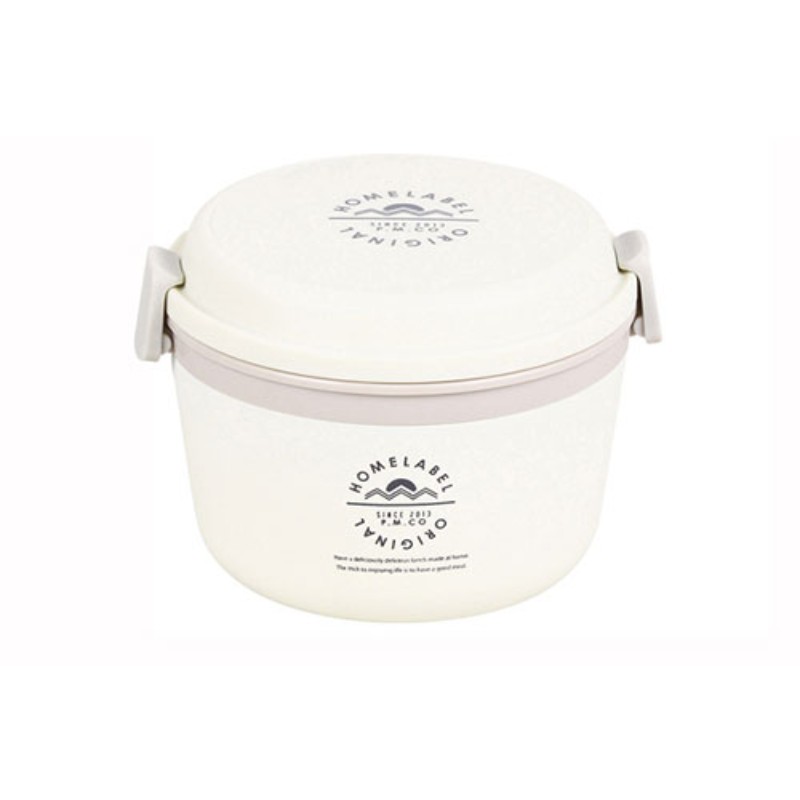 パール金属 ホームレーベル どんぶりランチジャー1060 ホワイト HB-4744 [▲][AS]