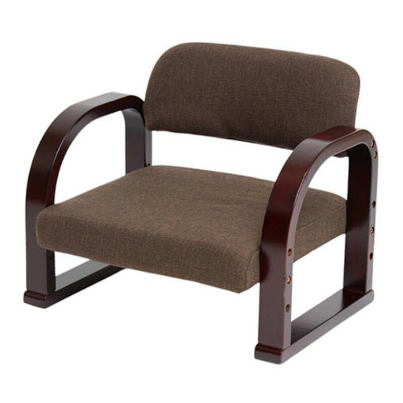 谷村実業 立ち座りらくらく座椅子 ロータイプ ブラウン TAN-101L-BR イス インテリア [▲][AS]