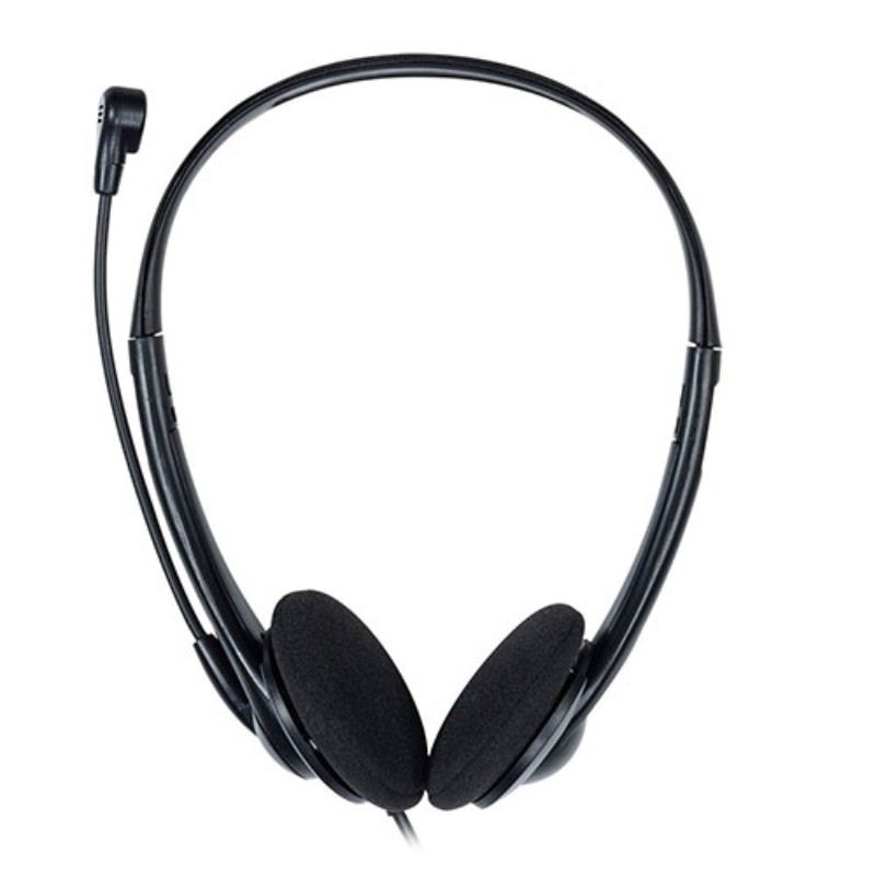 ナカバヤシ 4極ヘッドセット ブラック MHM-STB28BK [▲][AS]