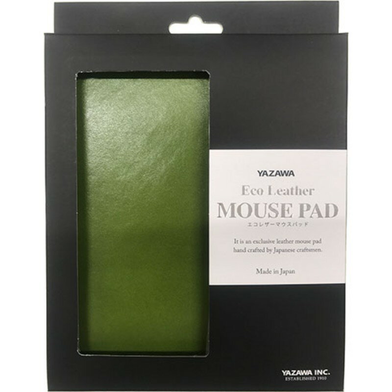矢澤YAZAWA エコレザーマウスパッド グリーン footmate30665 [▲][AS]