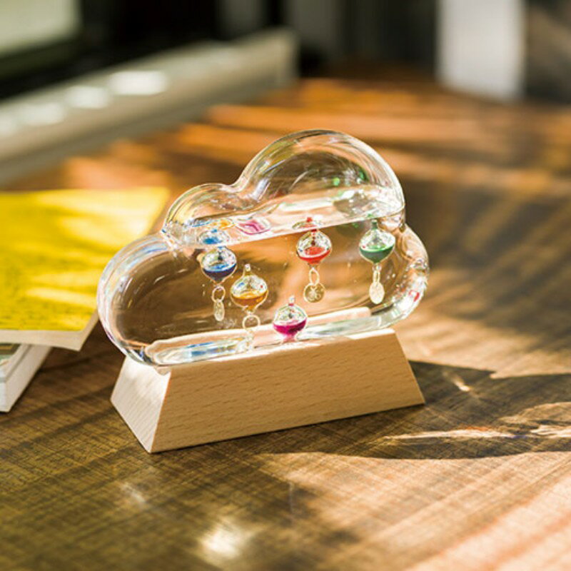 ガラスフロート温度計クラウド 2053-027 インテリア [▲][AS]