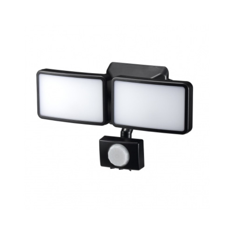 YAZAWA ソーラー式 3WLED センサーライト 2灯SLR3LES2 [▲][AS]