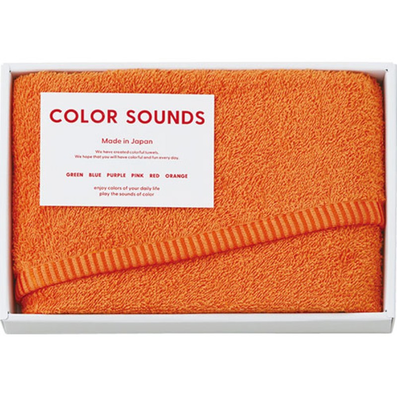 COLOR SOUNDS フェイスタオル オレンジ 29×75cm B1039534 [▲][AS]