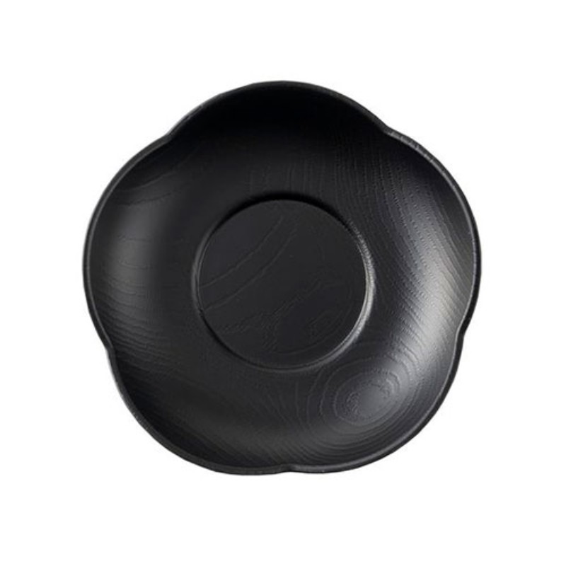 【10セット】 アサヒ興洋 塗茶托 梅型 ブラック MMT04603X10 [▲][AS]