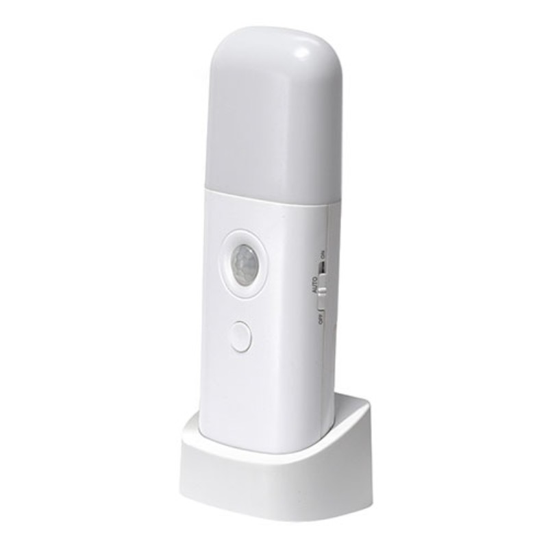 YAZAWA 乾電池式・人感明暗ナイトライト ホルダー NBHSMN69WH [▲][AS]