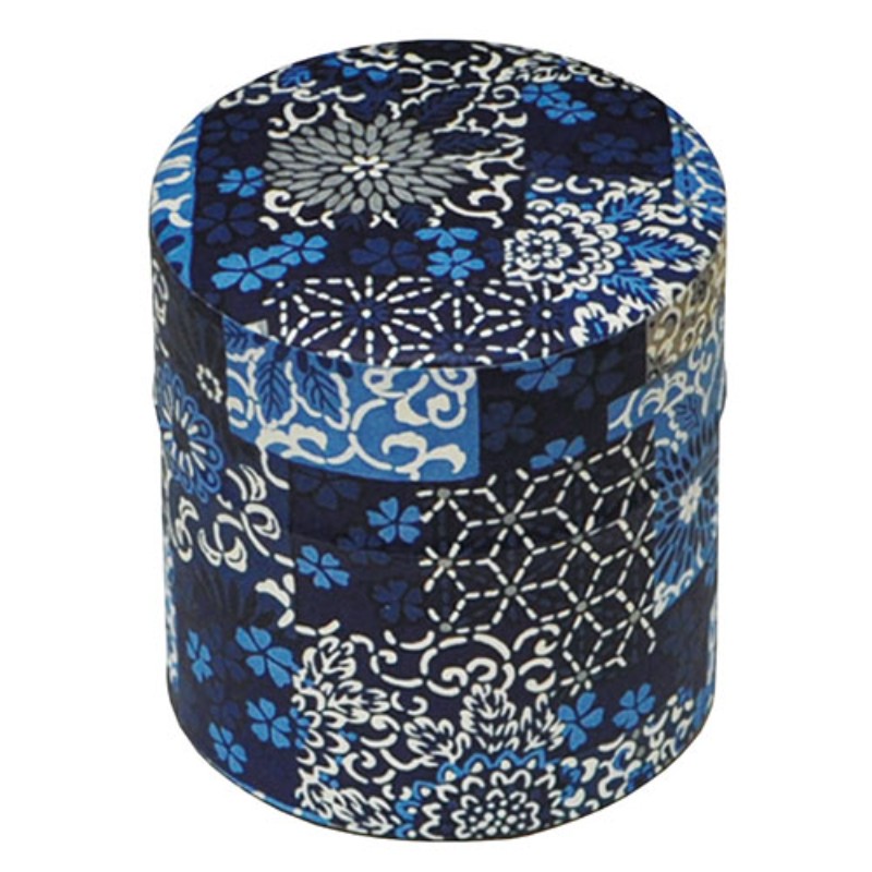 【5個セット】 ヤマコー てまひま工房 お茶缶 ぽッ・かん 藍市松 S yamaco79204X5 [▲][AS]