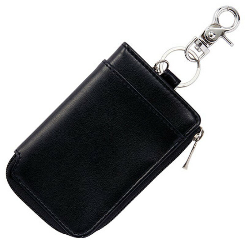 レイメイ藤井 グロワール キーケース スマートキーと一緒に家の鍵やカードキーなども収納できるファスナータイプのキーケース ブラック GLK1169B [▲][AS]