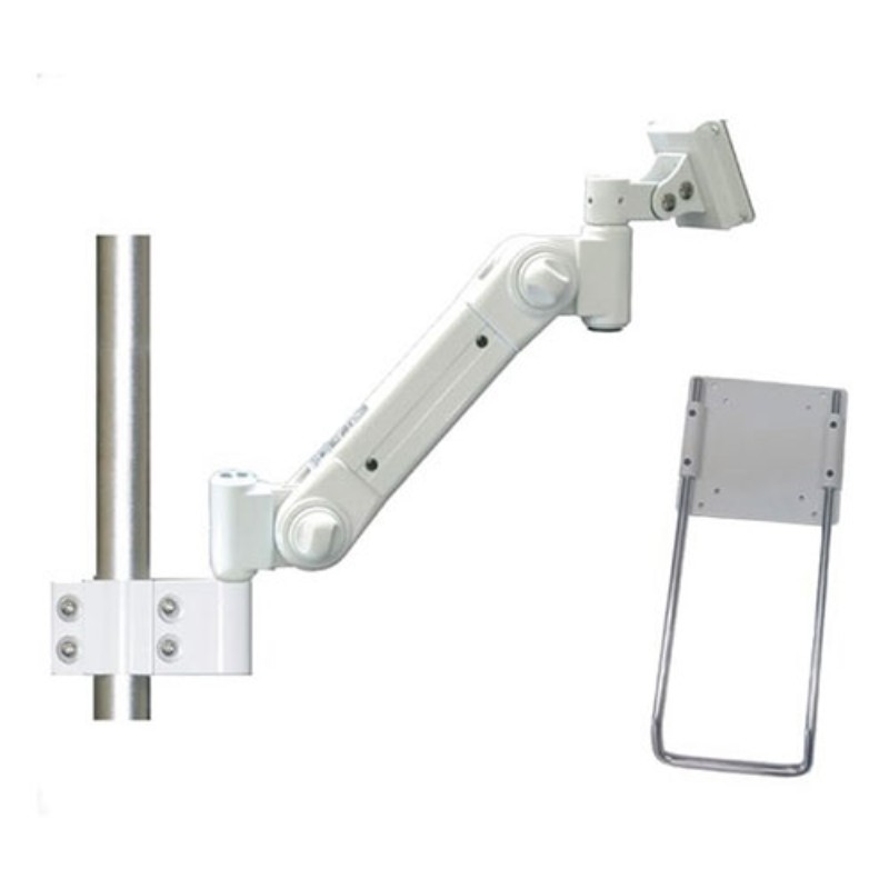 ライブクリエータ スタンダードアーム φ50用ポール固定 中荷重 取っ手付き アイボリー ARM2-21P50R [▲]..