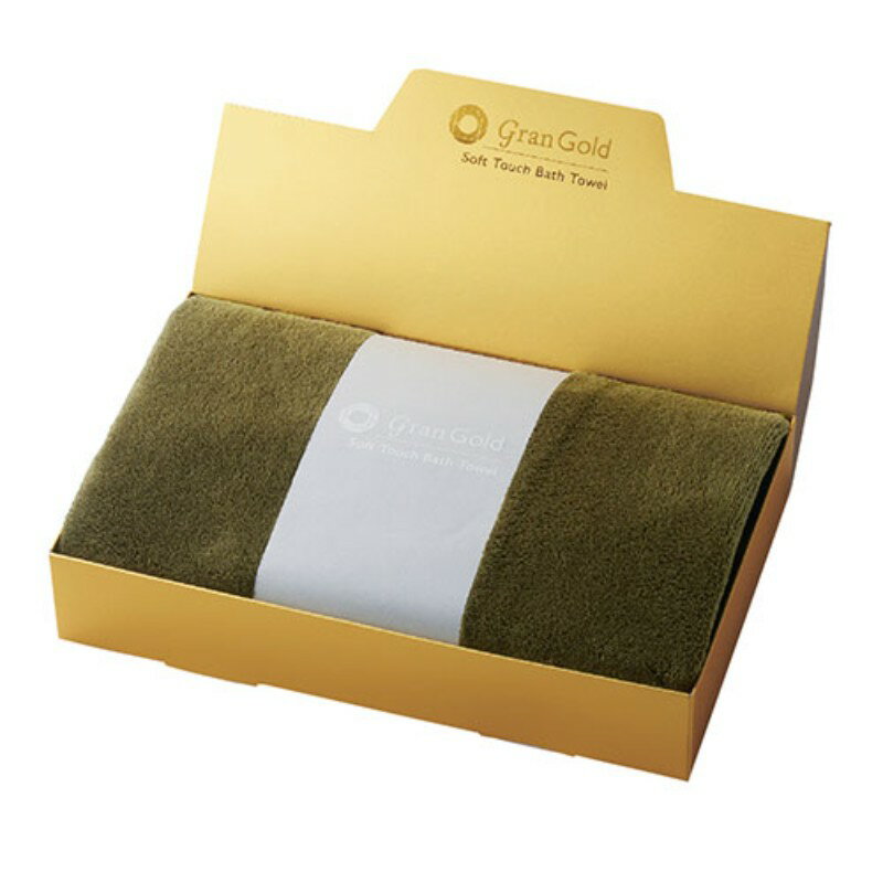 グランゴールド ソフトタッチバスタオル ギフトにぴったり 煌めくゴールド箱入り SP-35889 [▲][AS]