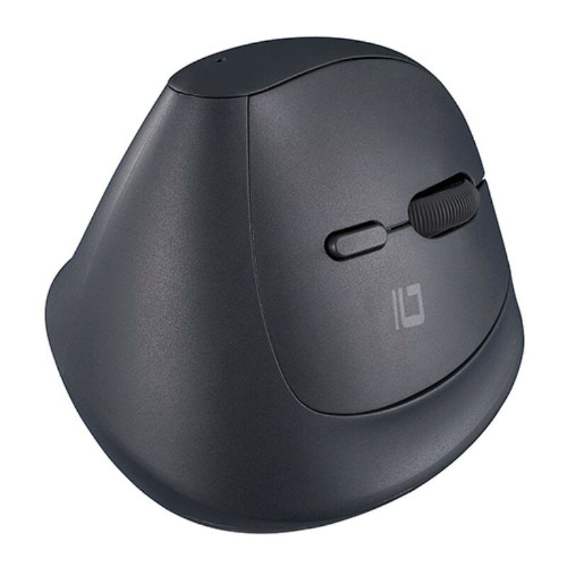 ナカバヤシ PICK！ 無線ミニエルゴ静音5ボタン BlueLEDマウス ブラック MUS-RKF222BK [▲][AS]