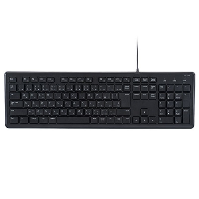 MCO 「超静音」有線静音 フルキーボード 日本語109キー ブラック FKB-U250BK [▲][AS]