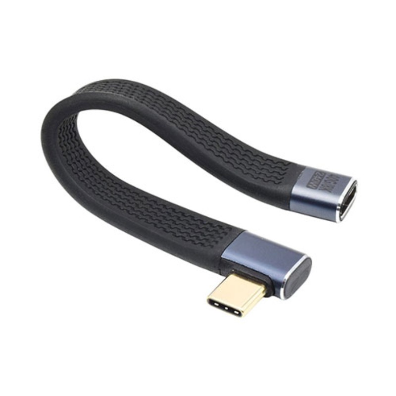 商品の特長USB4対応ショートタイプTYPE-CtoTYPE-Cケーブル延長(直角L型FLAT)。最大40Gbpsの高速データ転送、240W急速充電、8K/60Hz映像出力に対応した、ショートタイプのUSB4Type-Cケーブル。SSDやノ...