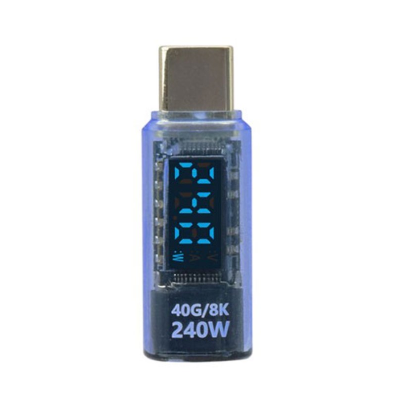 日本トラストテクノロジー USB4対応 TYPE-C 電力ディスプレイ240W スケルトンブルー TCTC-DSP240-SBL [▲][AS]