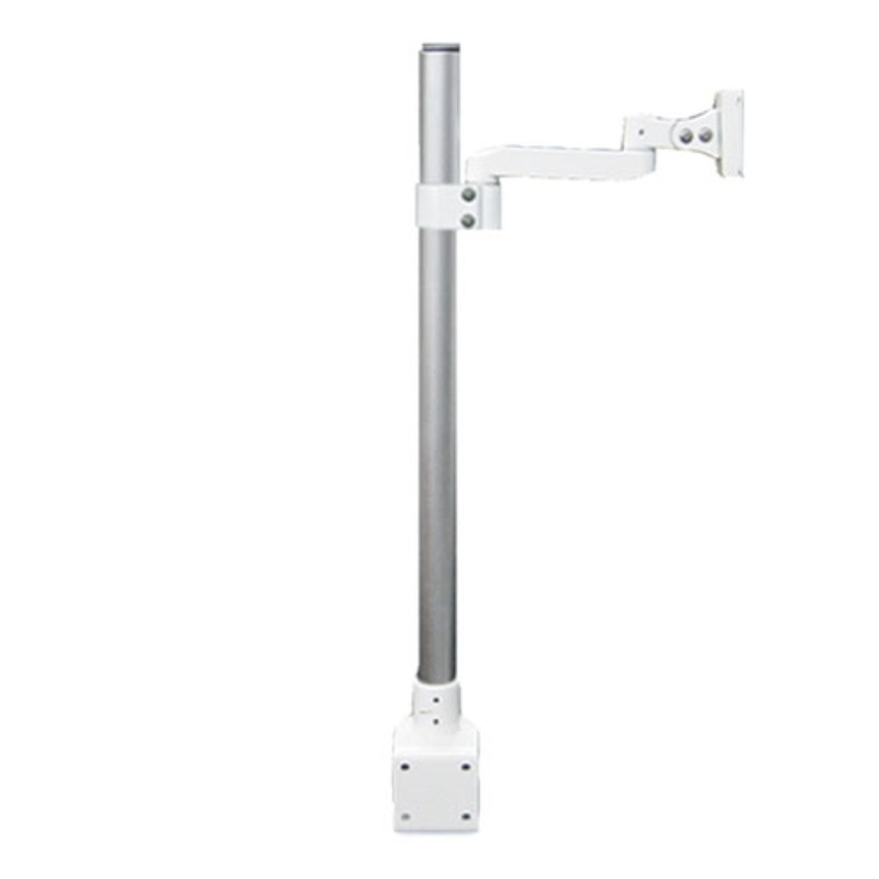 ライブクリエータ デスクトップポール使用型アーム 水平ショートアーム クランプ固定 アイボリー・シル..