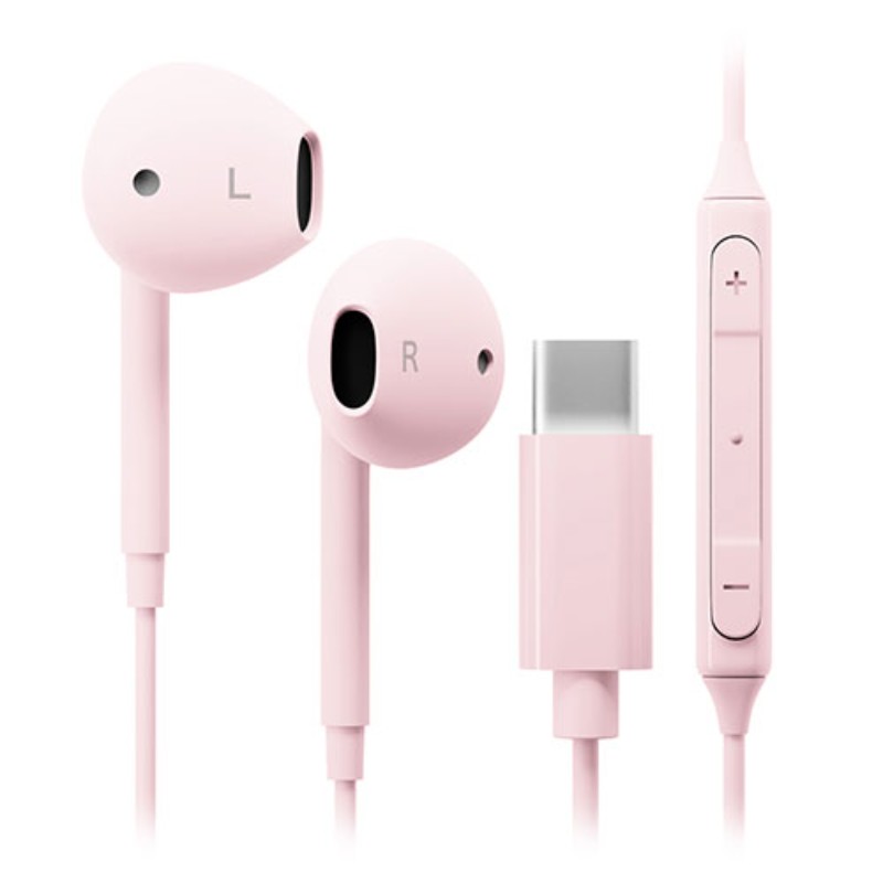 PGA USB Type-C ステレオイヤホン ピンク PG-SEIE2PK4 [▲][AS]