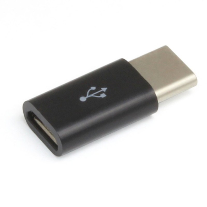 【10個セット】 日本トラストテクノロジー microUSB→TypeC変換コネクター (ブラック) TCMA-BKX10 [▲][AS]