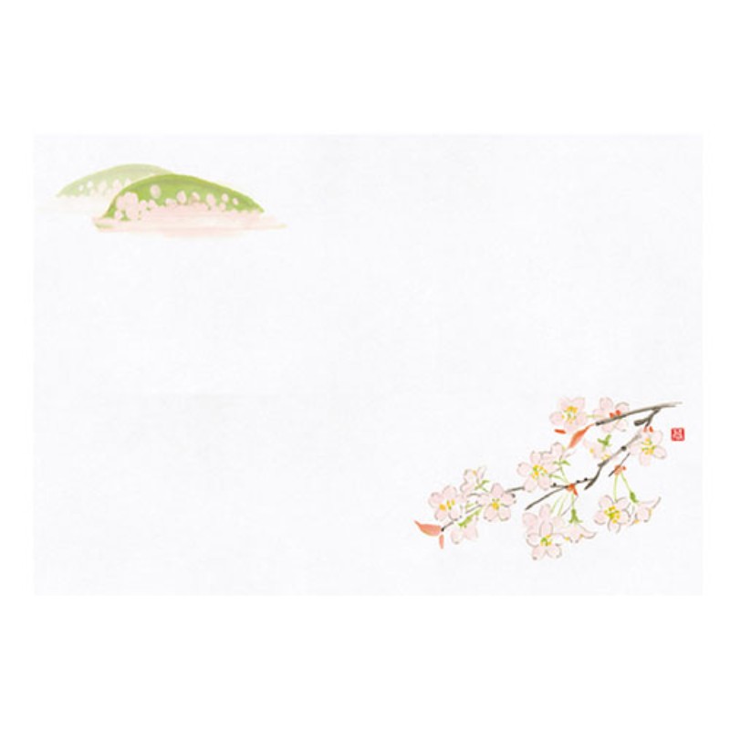 ヤマコー 用美 業務用 尺1 お手元まっと 花景色 桜 (100枚入) yamaco64962 キッチン用品 [▲][AS]