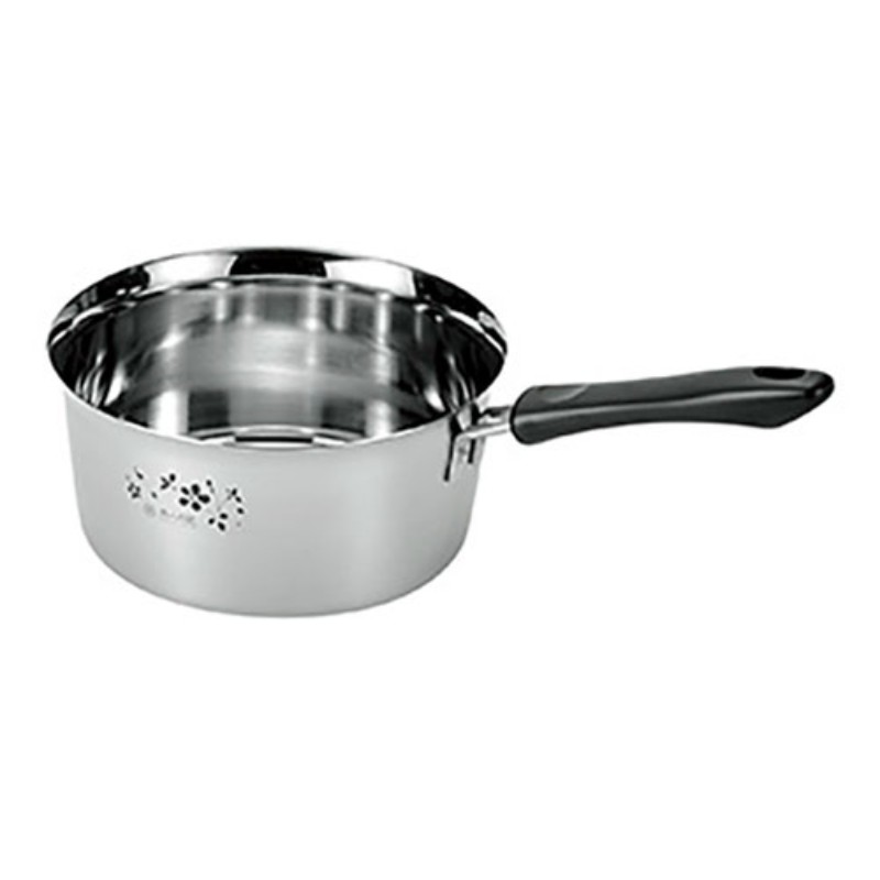 よこやま 燕人の匠 桜吟 そそぎやすい鍋 18cm 日本の美の象徴・桜をモチーフにした品の良いデザイン ETS-300 調理器具 [▲][AS]