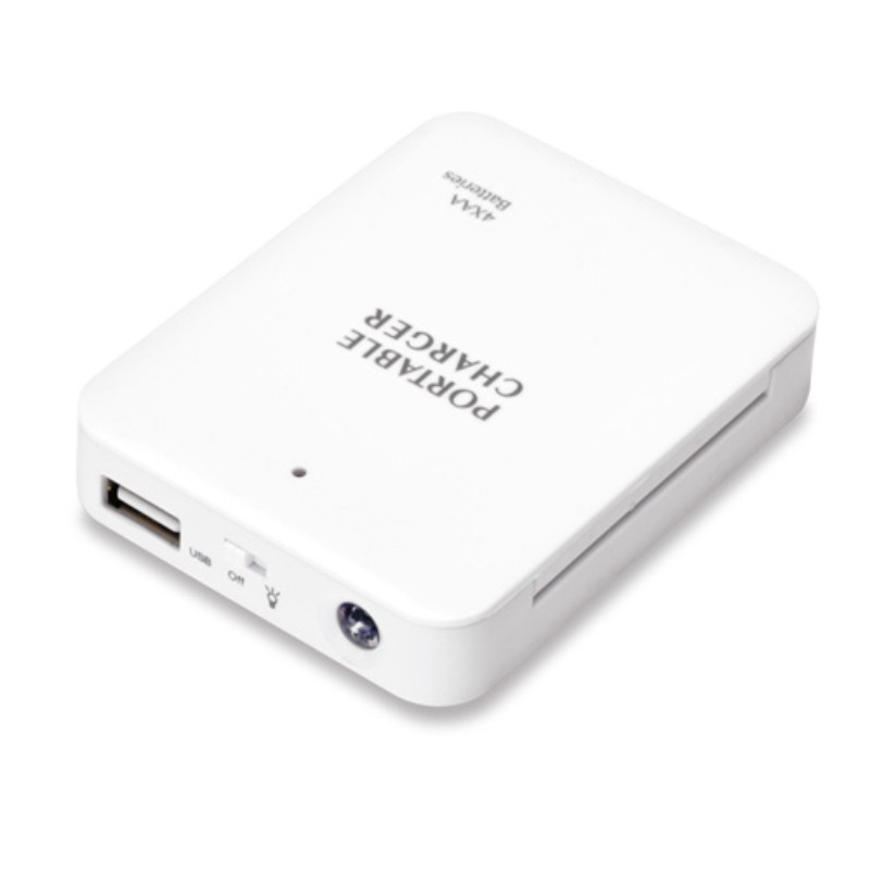 【5個セット】 日本トラストテクノロジー USB電池パック3 (ホワイト) USBDP3-WHX5 [▲][AS]