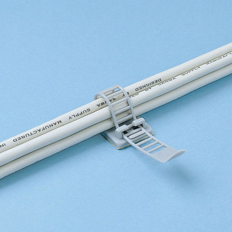 【5個セット】 サンワサプライ ケーブルクランプ 結束径3〜15mm CA-CL13NX5 [▲][AS]