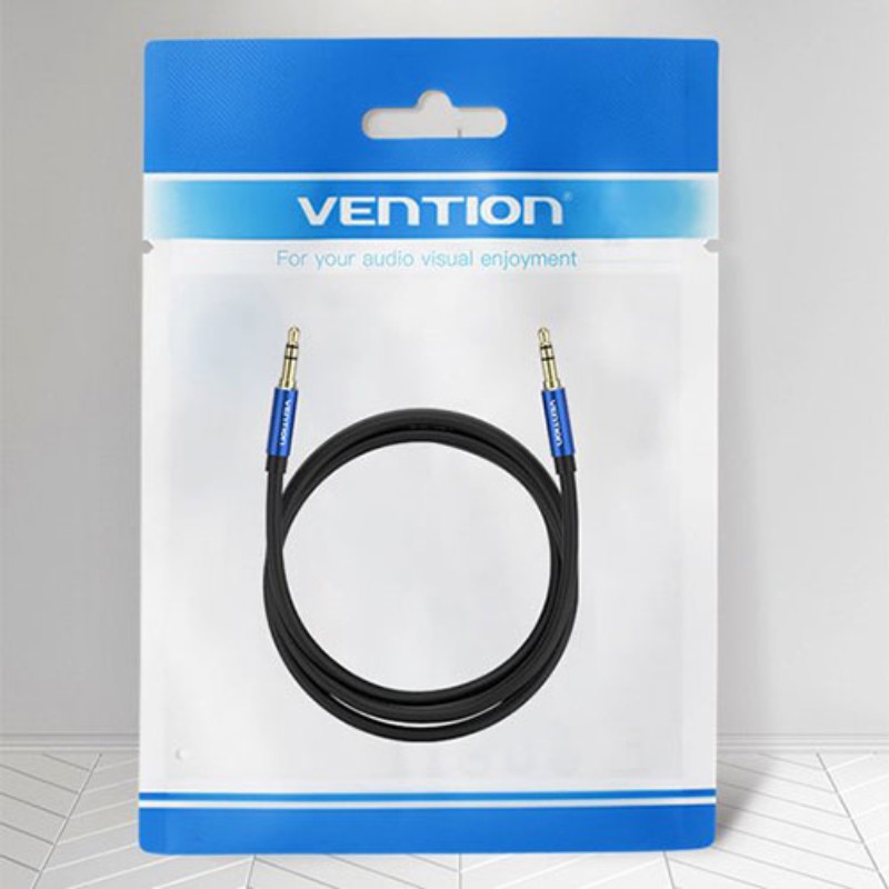 【10個セット】 VENTION 3.5mm Male to Male オーディオケーブル 1m Blue アルミニ...