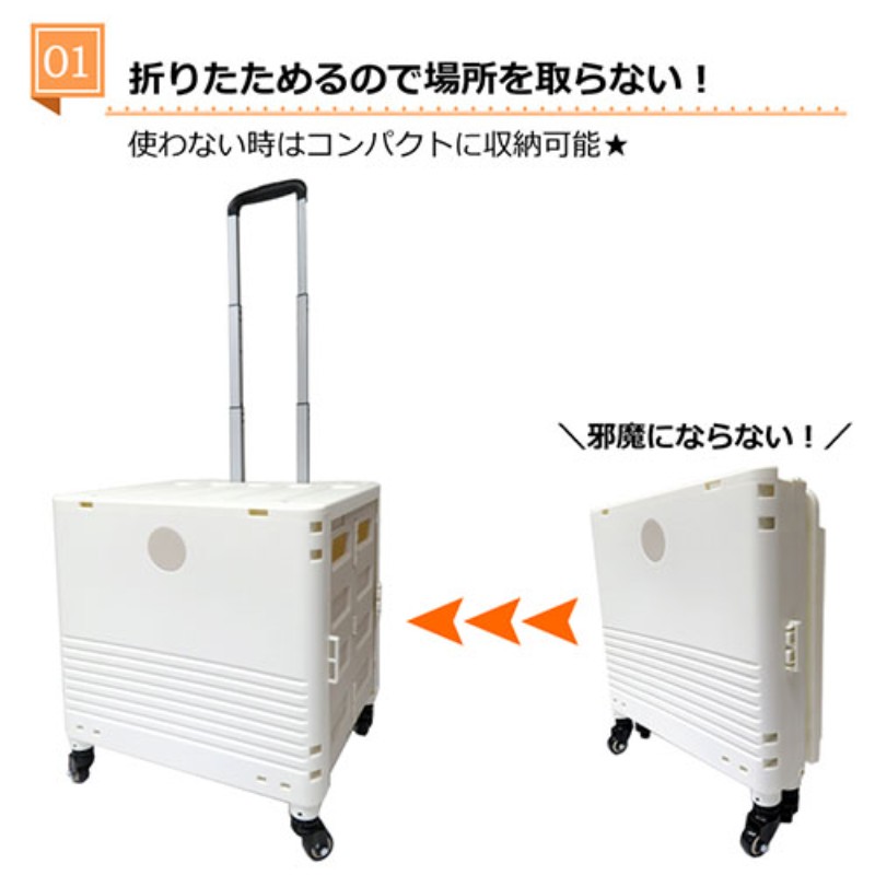 センター商事 キャリーコンテナ Lサイズ ブラック K-247-BK 収納 生活雑貨 [▲][AS]