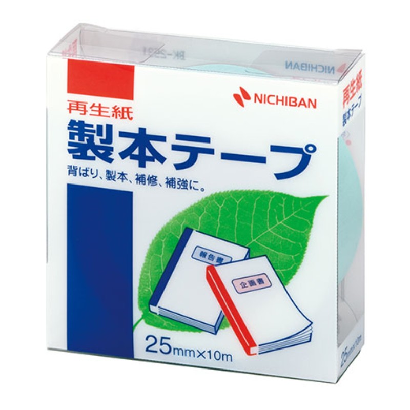 環境の保護と省資源化のために、再生紙の製本テープ特長●仕様書や文書などの簡易製本、本やノートの補強、補修に便利です。●耐磨耗性に富み、耐折性にも優れていますので色が落ちたりしません。●テープは古紙パルプ配合率50%の再生紙ペーパークロスを使用しています。●ラミネート加工していない再生可能なはく離紙を使用しています。●はく離紙に切れ目が入っていますので、はがしやすく位置合わせに便利です。●耐候性、耐老化性に優れた粘着剤を使用しています。仕様●色 : パステルグリーン●古紙配合率50%再生紙-アクリル系●基材 : 古紙50%、はく離紙ラミネート加工なし●生産国 : 日本備考※メーカー取り寄せ商品となりますので、ご注文後の注文キャンセルはお承りできません。※メーカー取り寄せ商品となりますので、返品交換は一切お受けいたしかねます。ただし初期不良の場合でメーカーに在庫が確認できる場合は交換にて対応致します。※商品開梱後は組み立てやご使用の前に、コンディション・付属品類が揃っていることをご確認ください。 お客様の都合による返品・交換はお受けできませんので、ご注意ください。※メーカー取り寄せ商品となりますので、メーカー欠品の場合はご注文をキャンセルさせていただきます。あらかじめご了承ください。※取り寄せ品のため納期が前後する場合がございます。あらかじめご了承下さい。