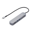 yELECOM(GR)zUSB Type C hbLOXe[V nu 7-in-1 PD 100Wo USB-C ~2 USB-A ~2 HDMI ~1 SD+microSD ~1 Vo[ [][EL]