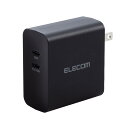 【ELECOM(エレコム)】USB Type-C 充電器 PD 対応 出力 70W タイプC ×2 【 各種 iPad スマホ Switch 等対応 】 ブラッ...