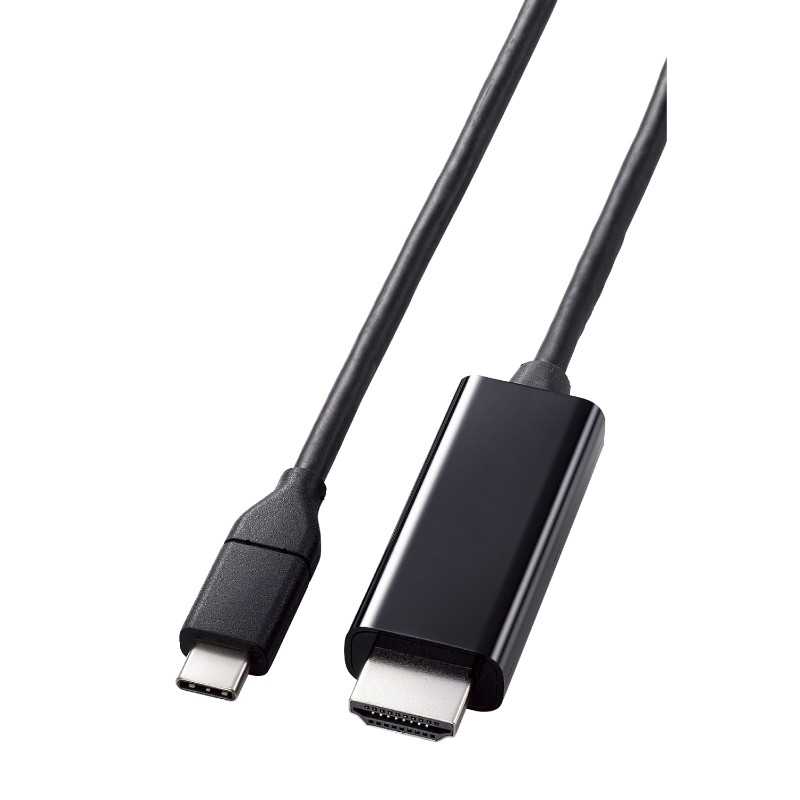 yELECOM(GR)zUSB Type-C to HDMI ϊ P[u 2m 炩 y Windows PC X}z ^ubg eΉ z ubN [][EL]