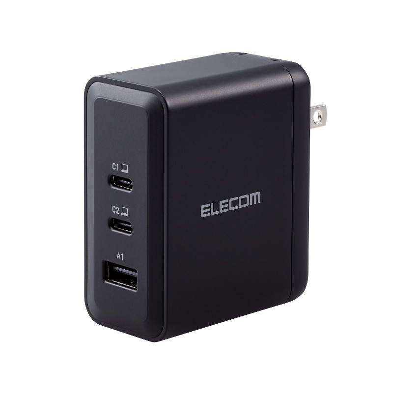 【ELECOM/エレコム】 USB Type-C 充電器 PD 100W PPS対応 【 MacBook Pro / Air Windows PC iPad 各種スマホ Nintendo Switch 等対応】 ブラック [▲][EL] 1