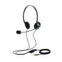 【ELECOM/エレコム】 ヘッドセット マイク付 ヘッドホン 有線 3.5mm 4極接続 ステレオ オーバーヘッド 小型【各種 PC タブレット等対応】ブラッ...